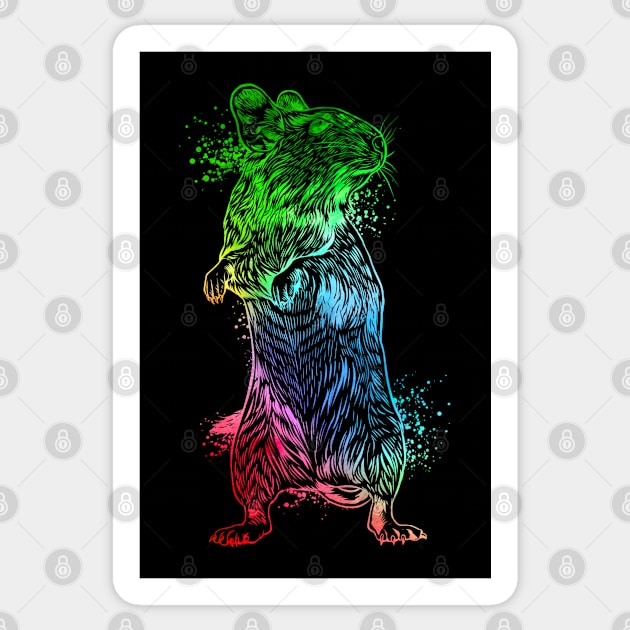 Colorful degu Sticker by Modern Medieval Design